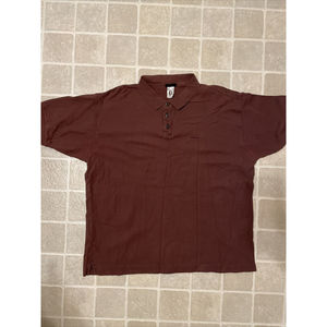 Brown PATAGONIA ORGANIC COTTON POLO SHIRT MENS SIZE L LARGE